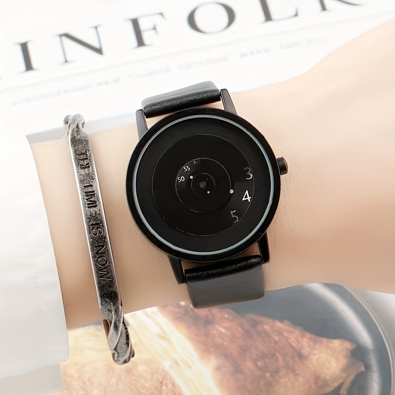 Canvas Strap Watch - ブラックテクノロジー韓国版時計、ミニマリスト、トレンディなファッション概念、クリエイティブな個性、男性と女性の学生、カップルの時計、1個