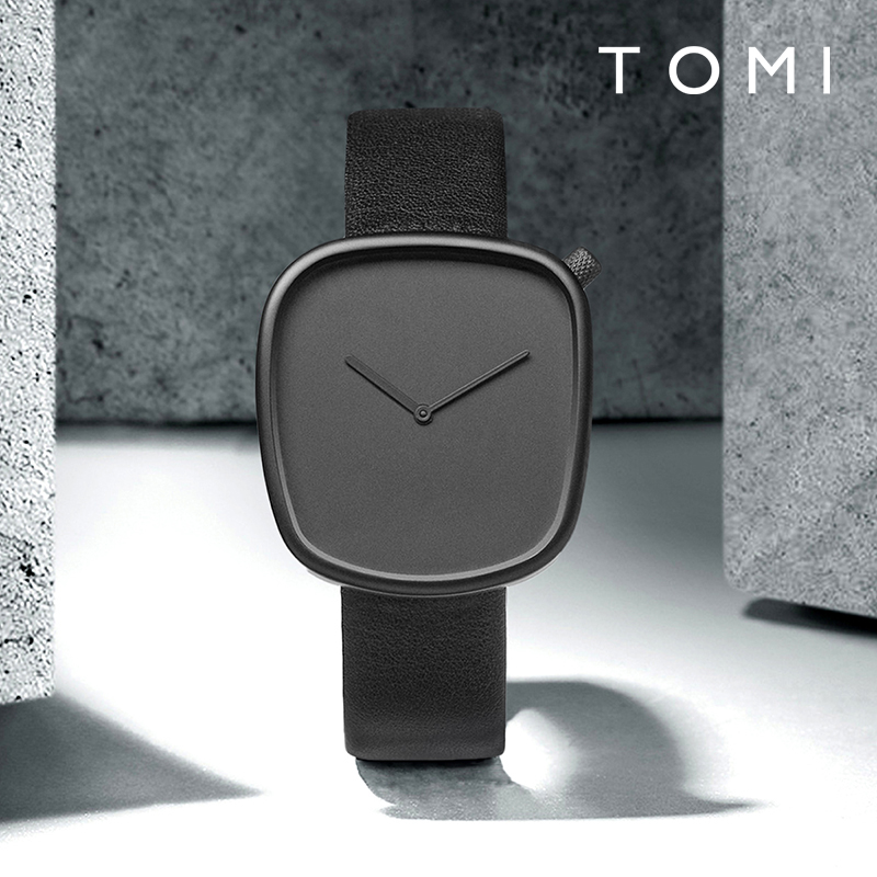 Canvas Strap Watch - TOMI 腕時計ミニマリストメンズスクエアファッション超薄型腕時計ミニマリスト女性の高品質エレガントなクォーツ時計時計ギフト