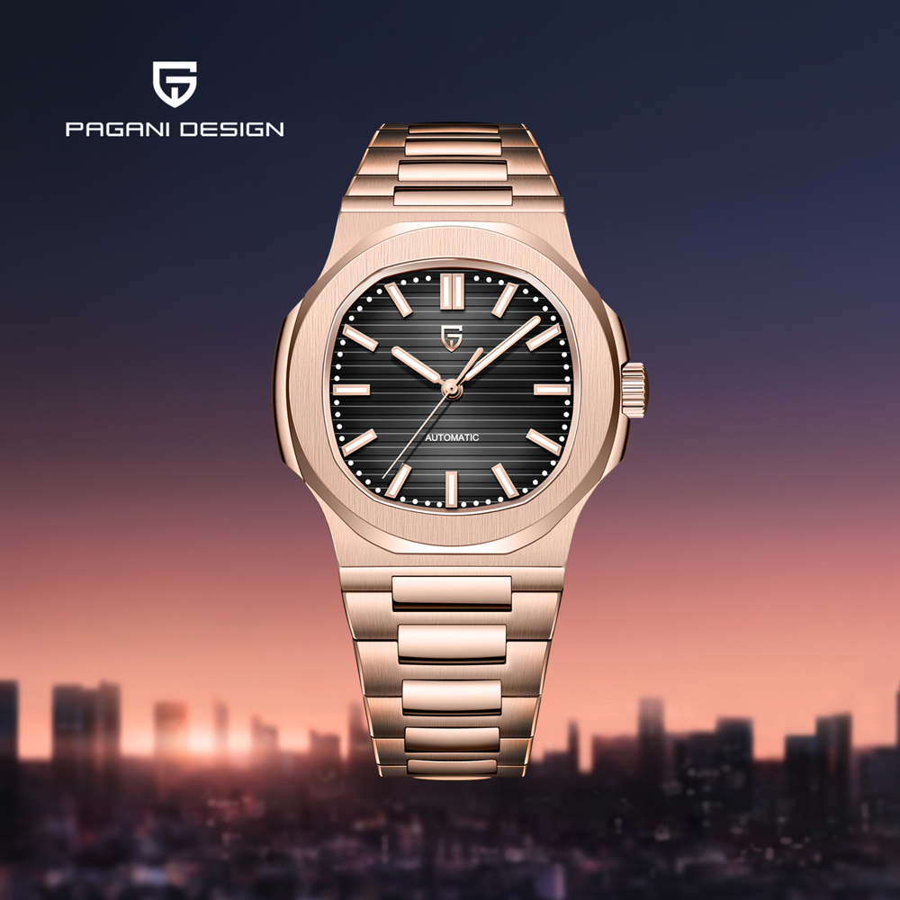 Patek Philippe Watch Nautilus - 2025年新作 パガーニデザイン ローズゴールド メンズ腕時計 高級自動巻き腕時計 メンズ機械式腕時計
