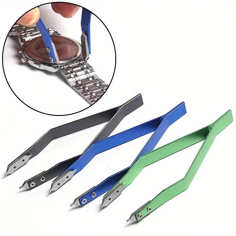 Spring Bar Tool Set - プロフェッショナルなステンレス製V型時計バンドピンセット、精密なスプリングバー取り外しツール（時計、ブレスレット、ジュエリー修理用）
