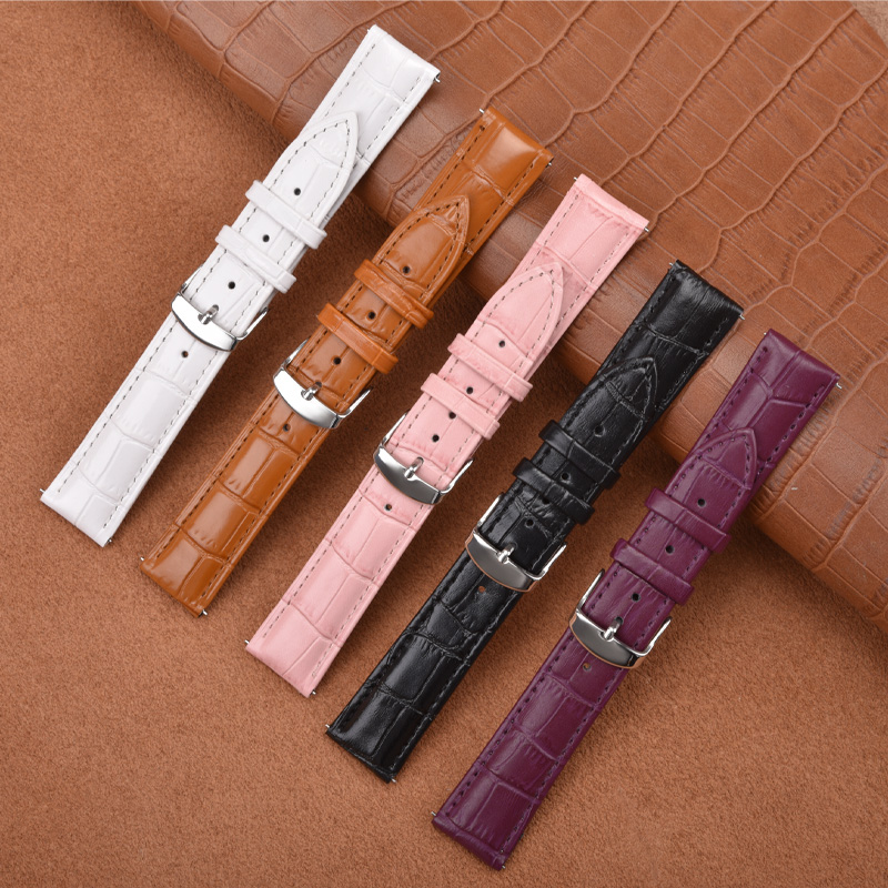 Suede Strap Watch - 売れ筋二層牛革竹模様本革時計ストラップ18/20/22mm快適で通気性のある竹模様クイックリリースレザー時計ストラップ
