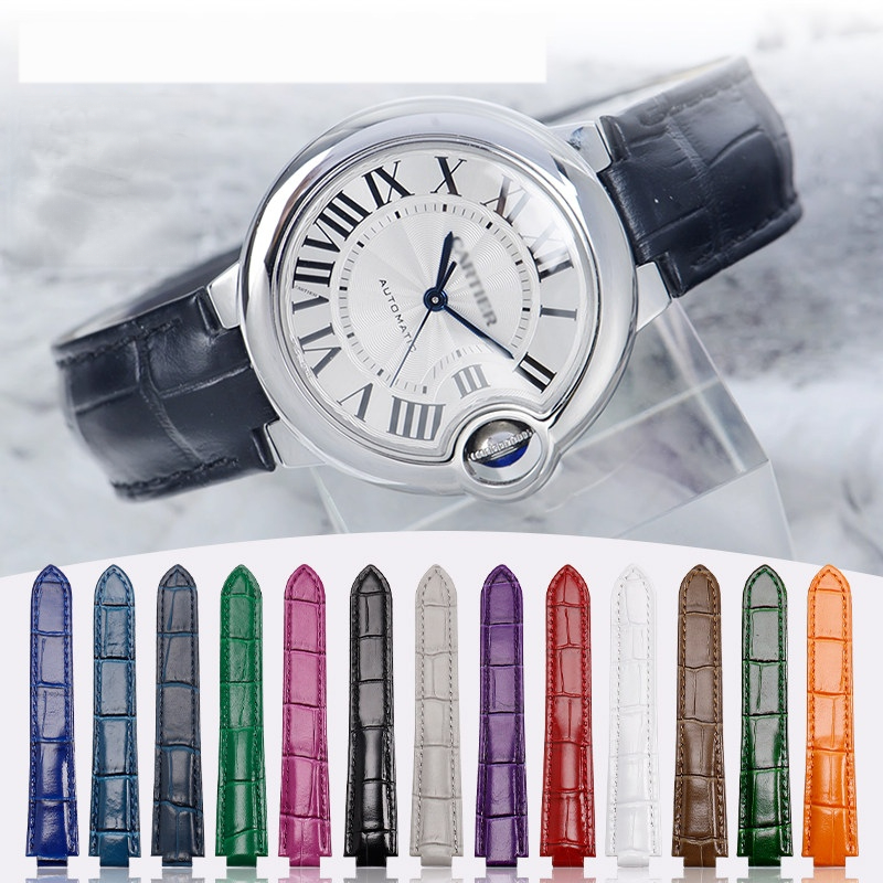 Cartier Watch Ballon Bleu - プレミアムソフトカーフスキン時計バンド カルティエ ブルーバロン 14 16 18