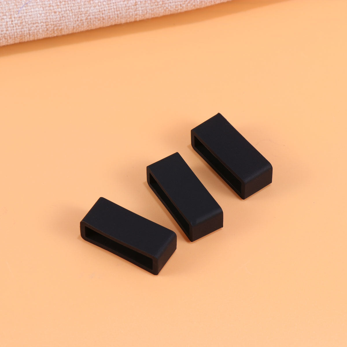 8個入り、22mmの黒色シリコン製時計バンド固定リング。腕時 - Silicone Watch Band 22Mm のレビューと価格
