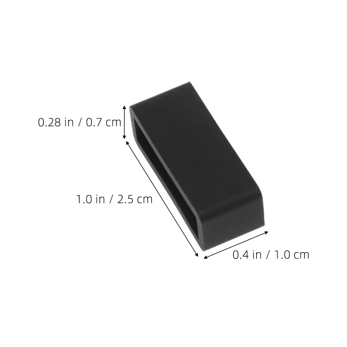 8個入り、22mmの黒色シリコン製時計バンド固定リング。腕時 - Silicone Watch Band 22Mm のレビューと価格