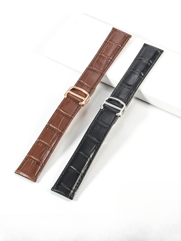 男性と女性のための本革の時計ストラップ,快適な時計バンド,c - Cartier Watch Tank のレビューと価格