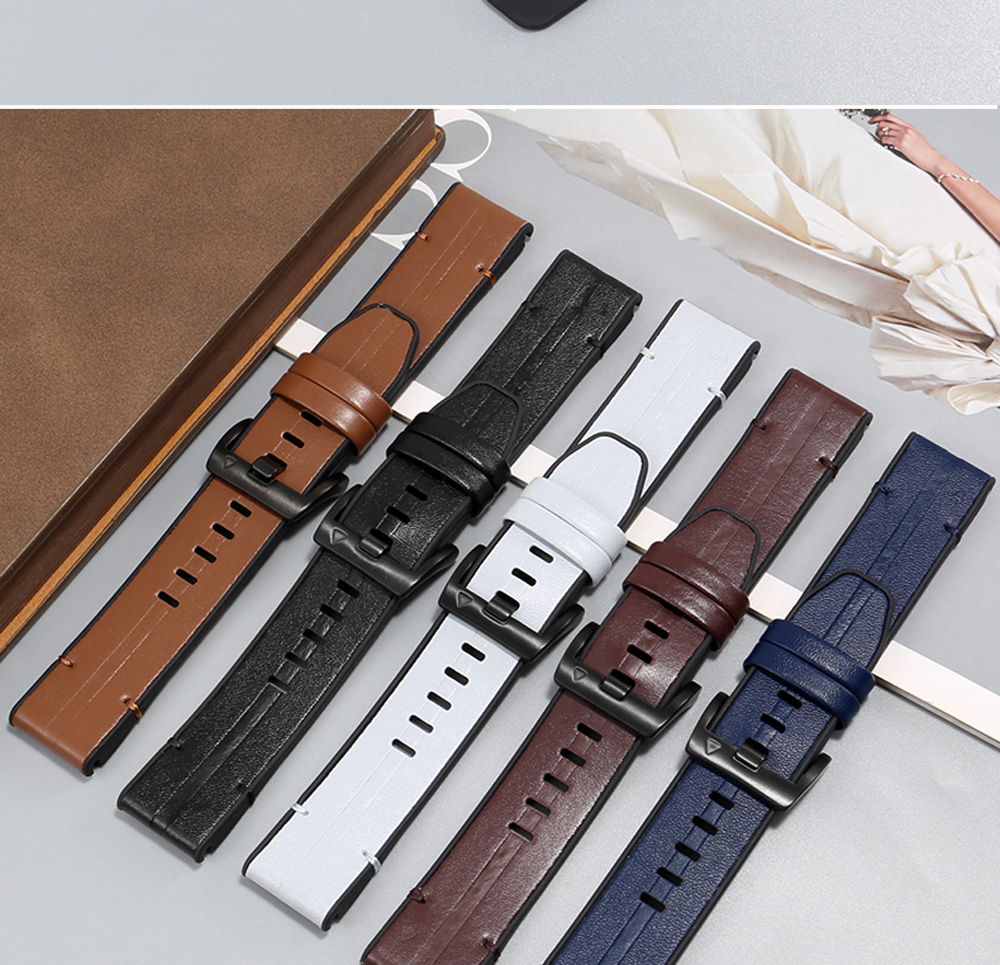 22mm 26mm クイックフィット レザー+シリコンストラ - Silicone Watch Band 22Mm のレビューと価格