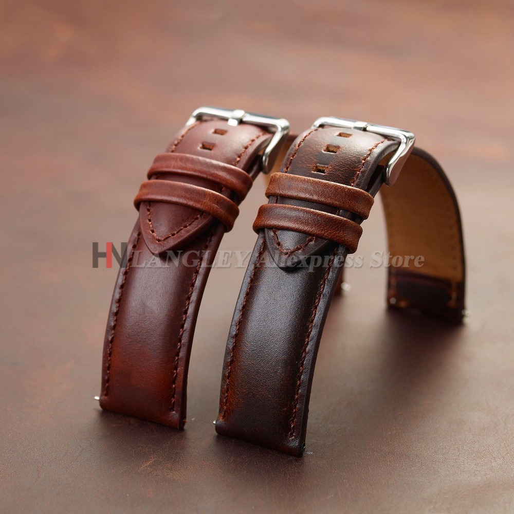ヴィンテージ本物の牛革時計バンドストラップ DW用 ブラウン - Suede Strap Watch のレビューと価格