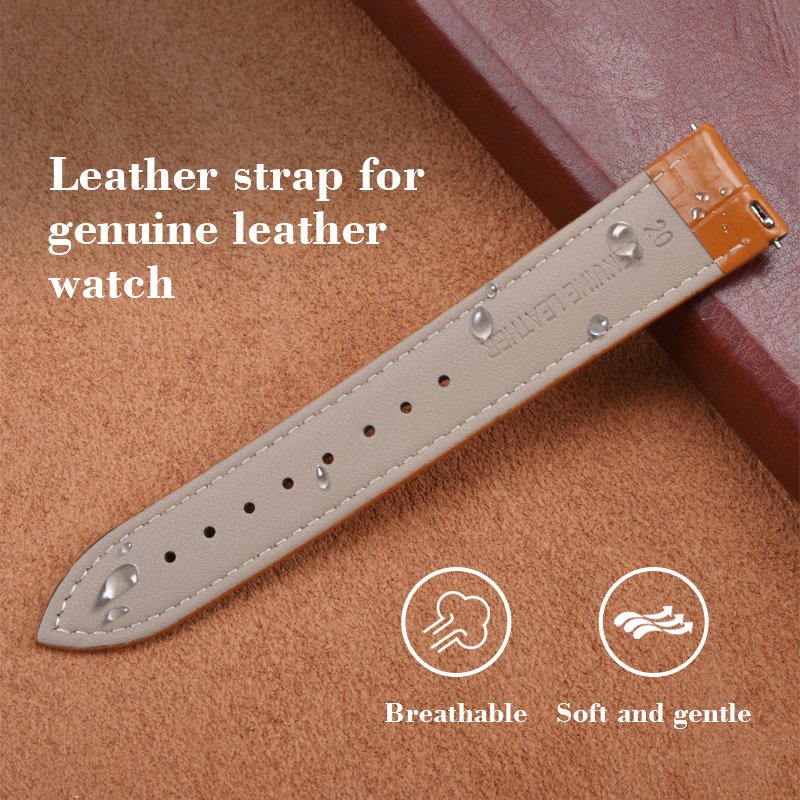 売れ筋二層牛革竹模様本革時計ストラップ18/20/22mm快 - Suede Strap Watch のレビューと価格
