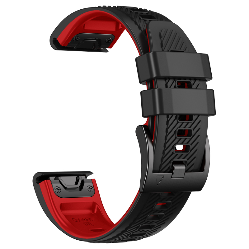 26/22 ミリメートル時計ストラップガーミンクイックフィッ - Silicone Watch Band 22Mm のレビューと価格