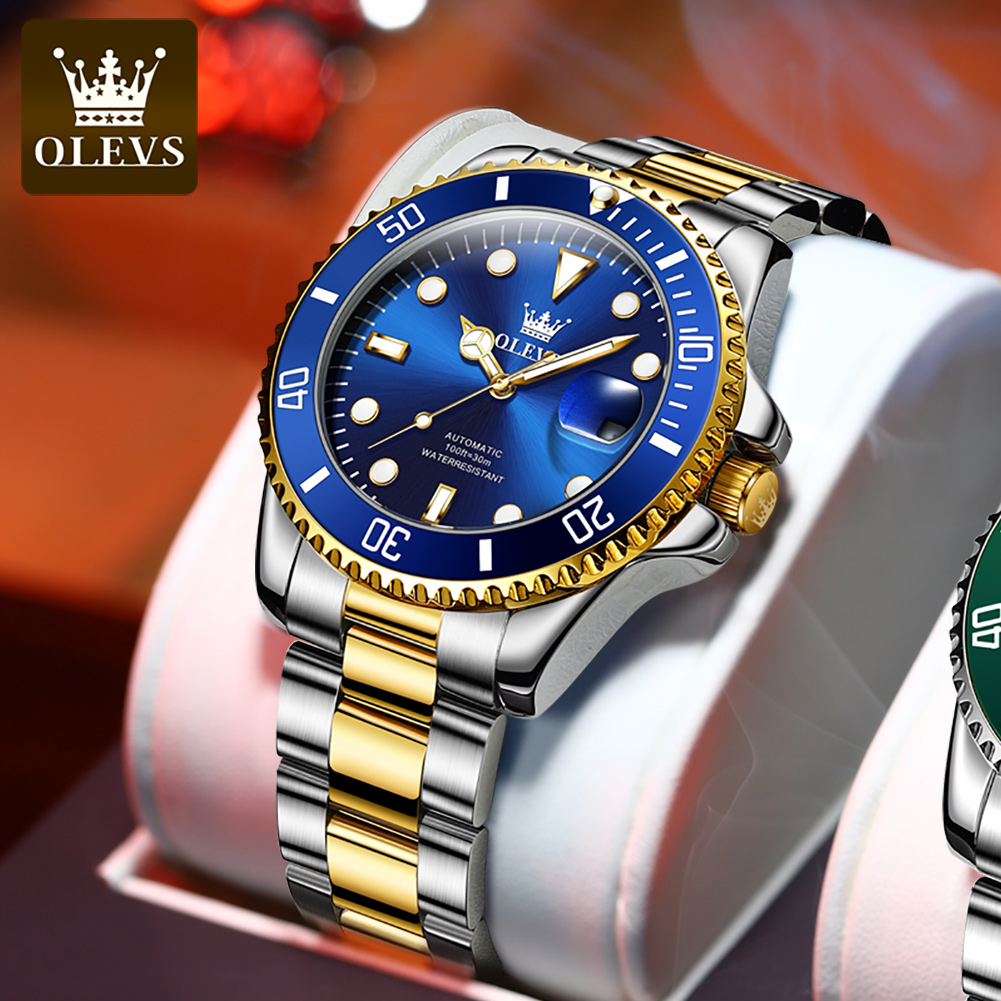 OLEVS 6650 メンズ腕時計クラシックオリジナル自動機 - Rolex Watch Submariner のレビューと価格