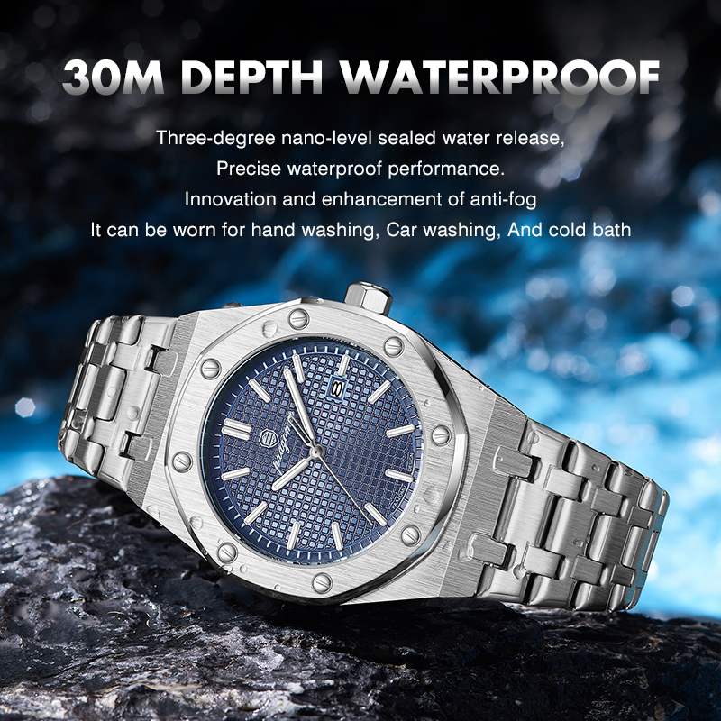 PAAZOMU 高級ビジネスマン腕時計防水発光日付メンズ腕時 - Patek Philippe Watch Nautilus のレビューと価格